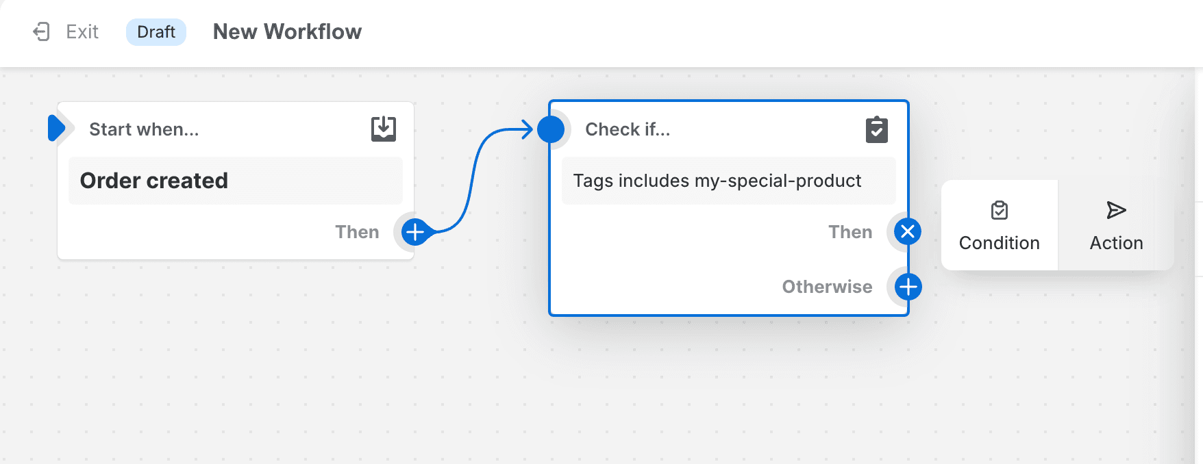 Search for "send email" to see the options